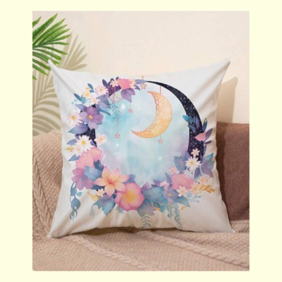 Moon pattern cushion cover