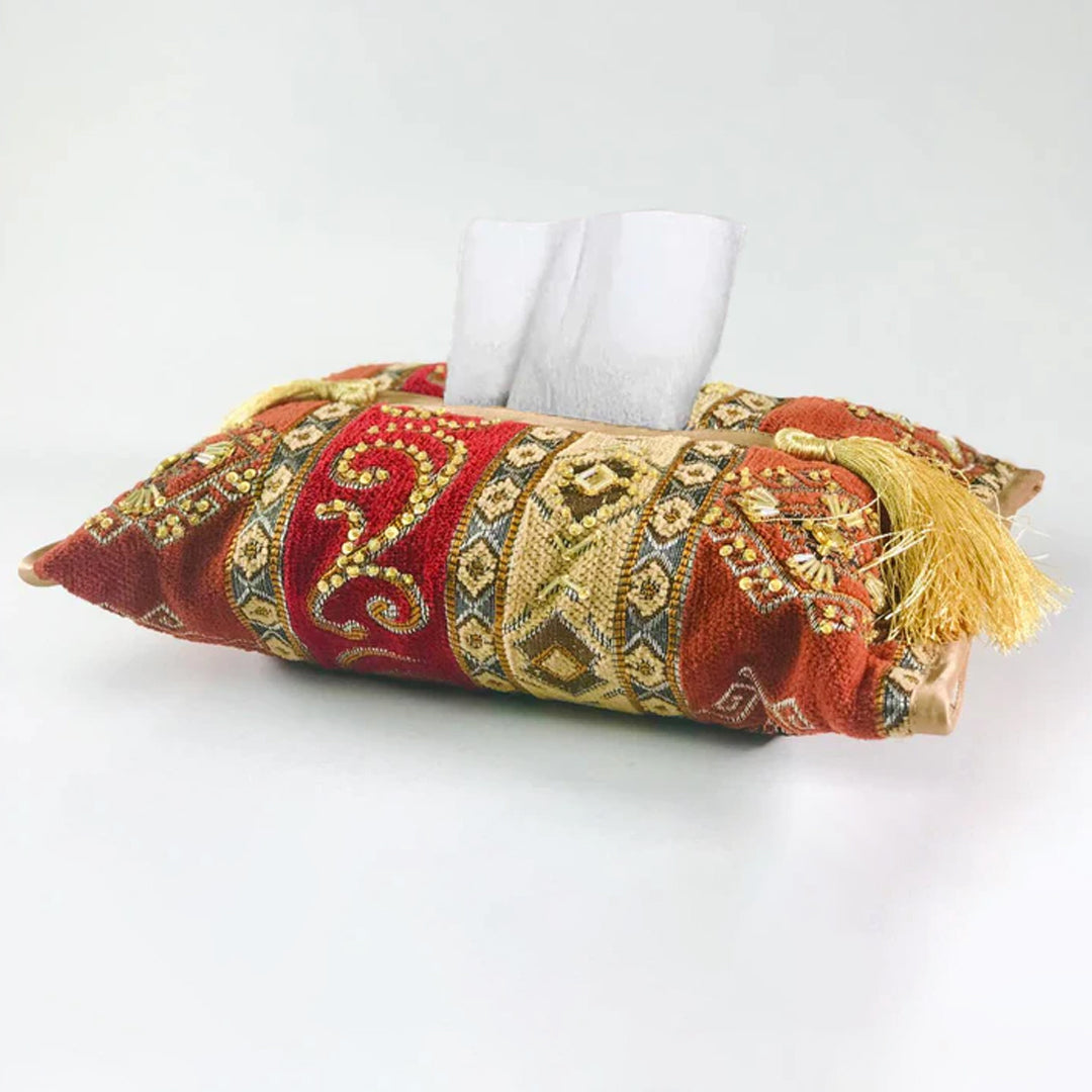 Hand Made Pattern Tissue Box