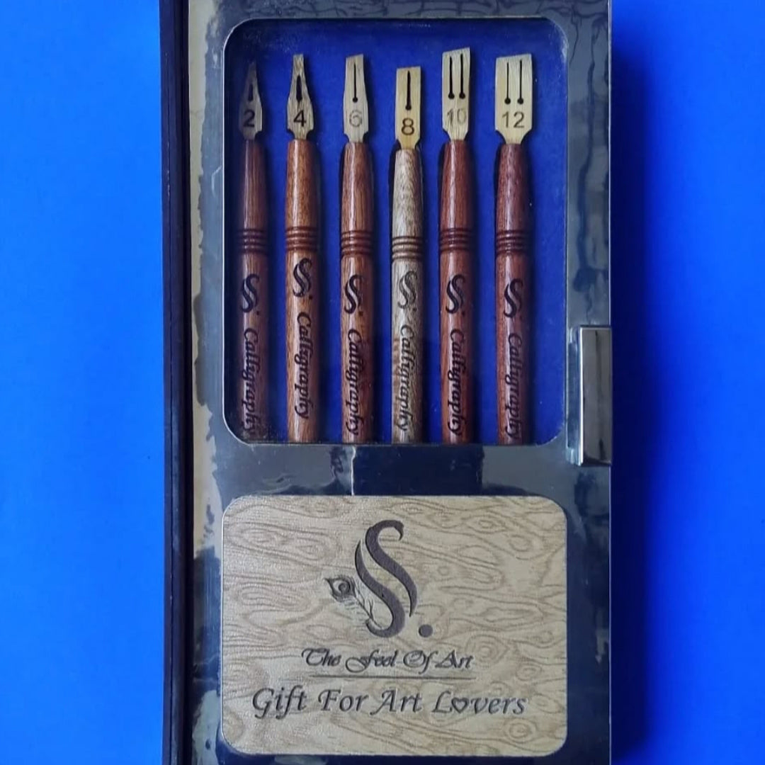 Arabic Calligraphy Tomar Box Qalam 6pcs Small