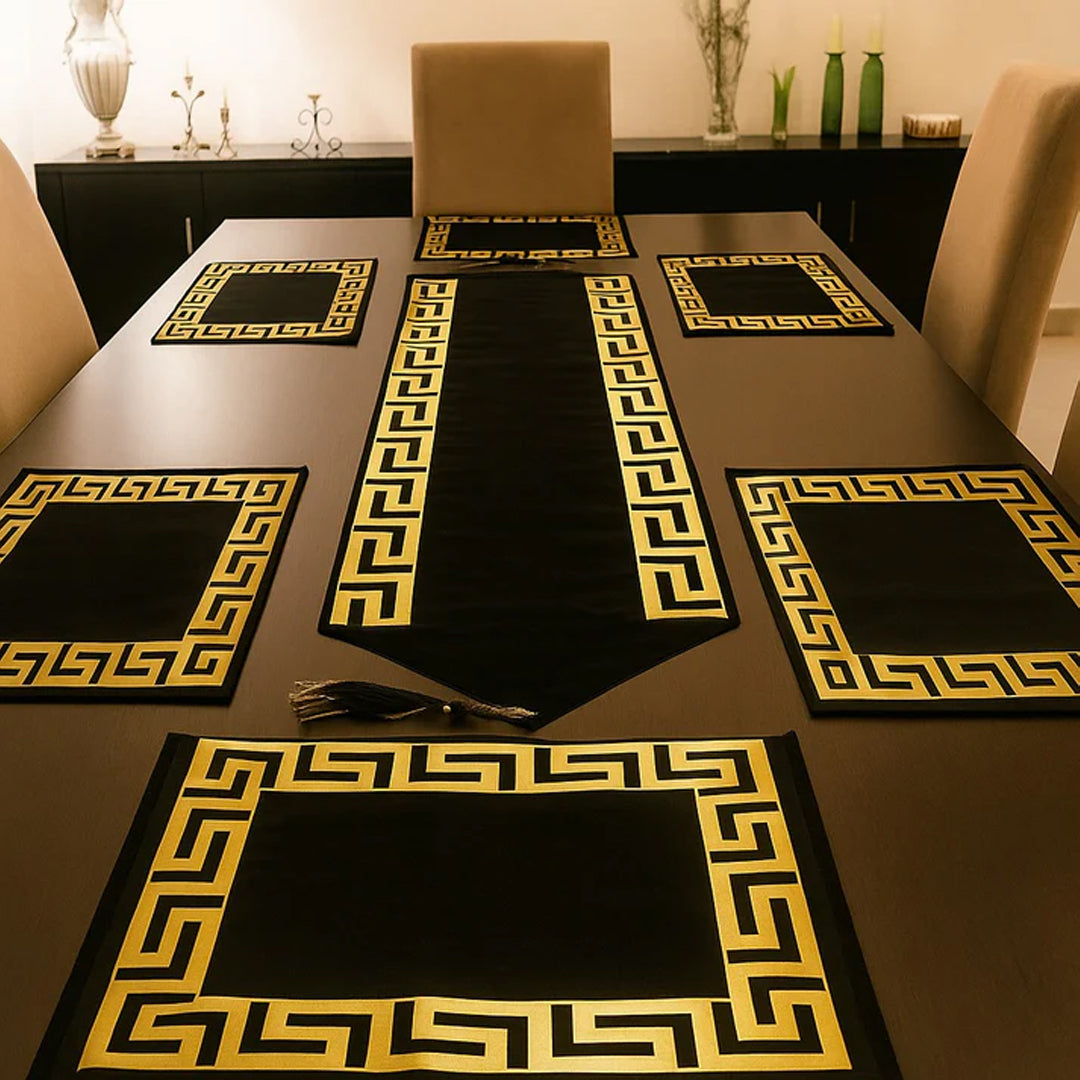 4 Pcs Geometric Pattern Placemats Set
