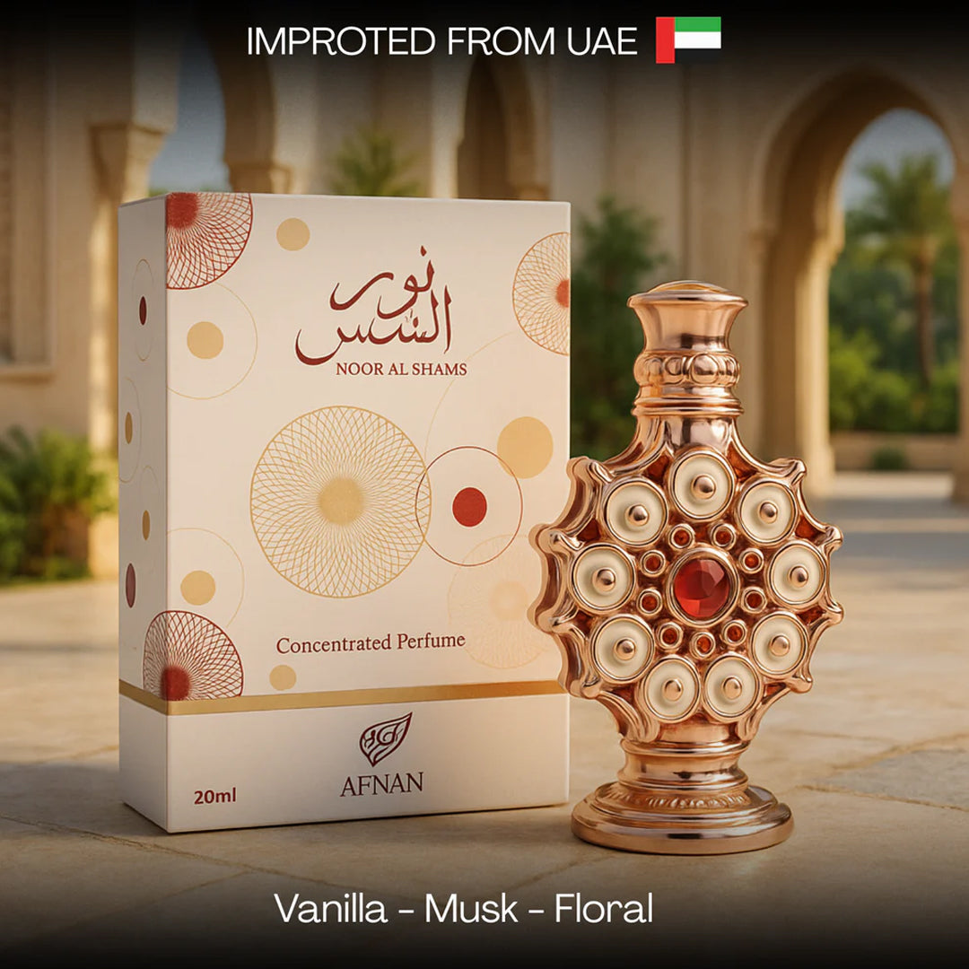 Afnan Noor Al Shams Concentrated Perfume Oil & Attar, For Women, 20ml