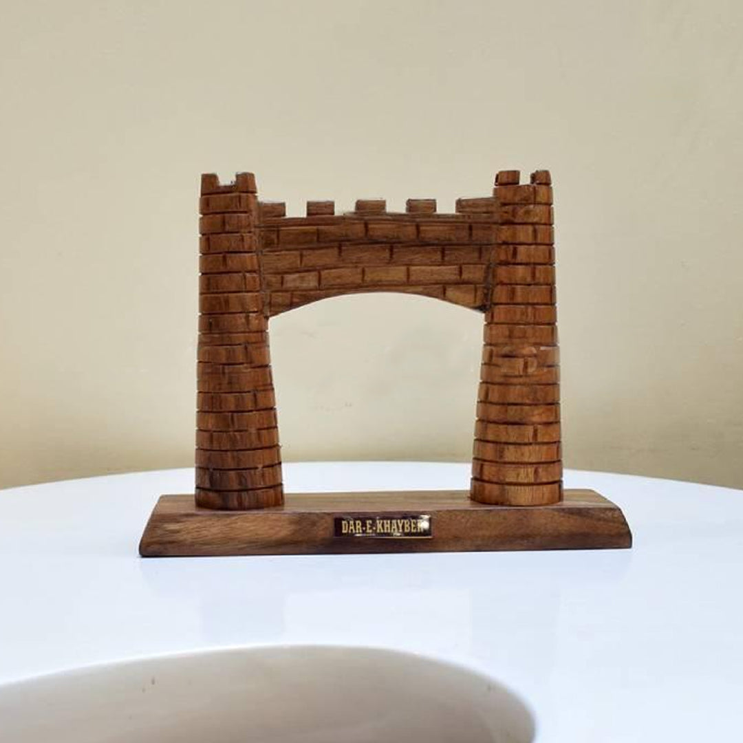 Wooden Dar-E-Khayber Table Decoration Piece