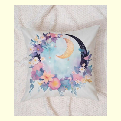 Moon pattern cushion cover