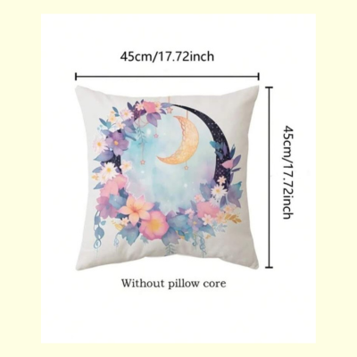 Moon pattern cushion cover