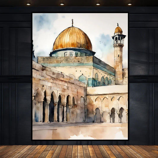 Masjid e Aqsa Palestine Islamic Premium Wall Art