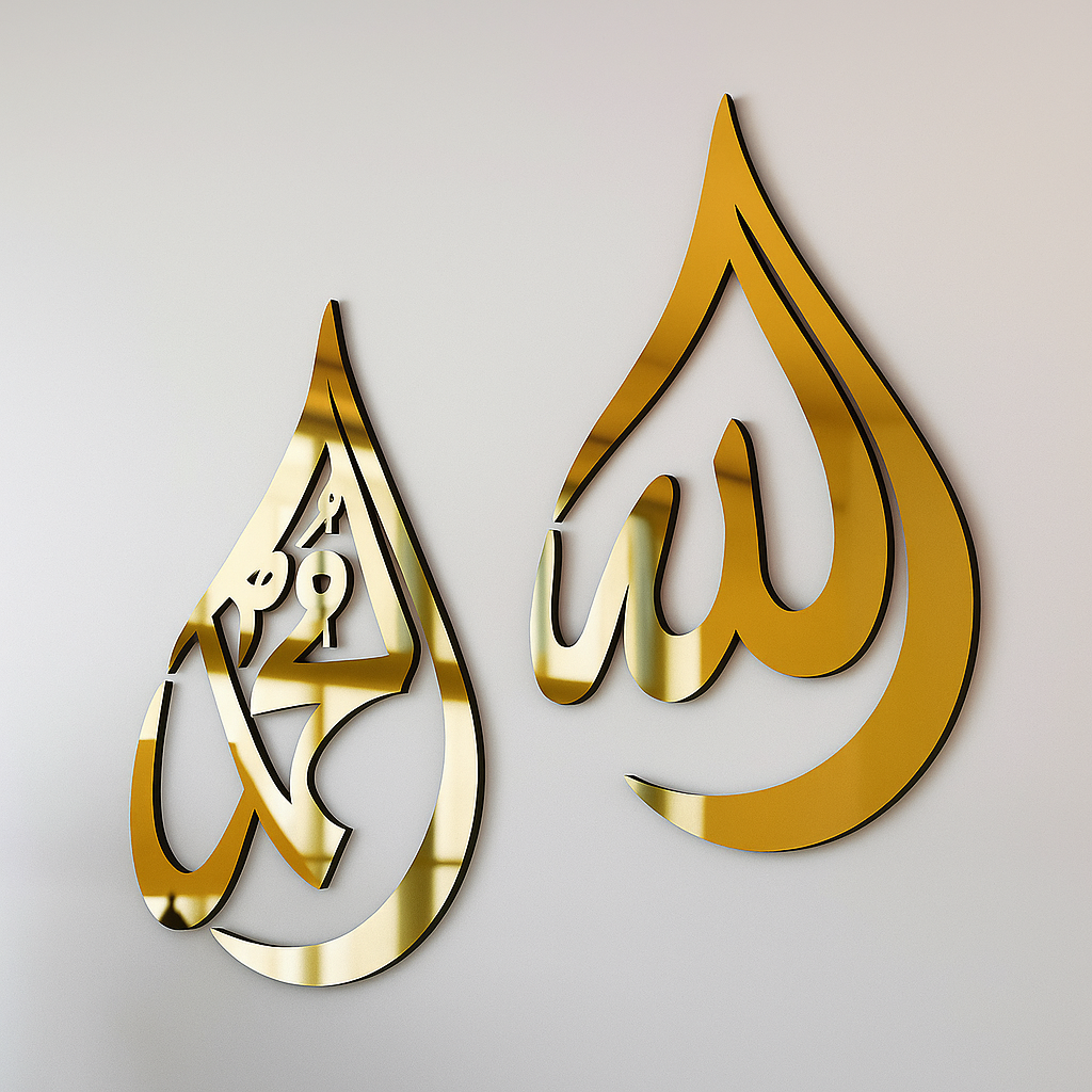Acrylic Mirror Metal Decor