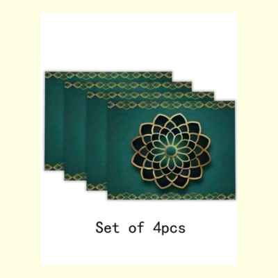 4 pcs geometric pattern placemats set