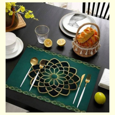 4 pcs geometric pattern placemats set