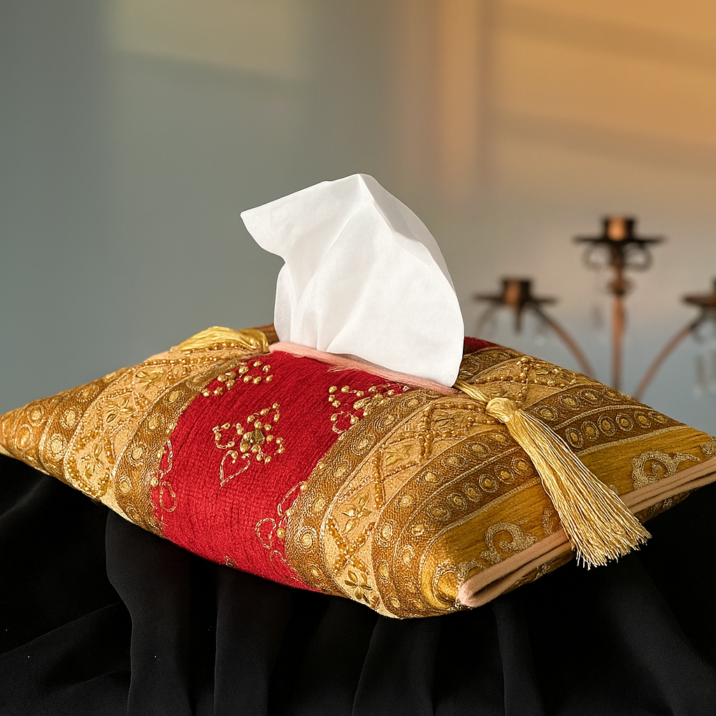 Hand Made Pattern Tissue Box