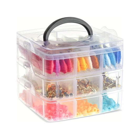 Multi Layer 18 Grid Plastic Storage Box