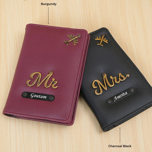 Couple Passport Cover - Mr & Mrs