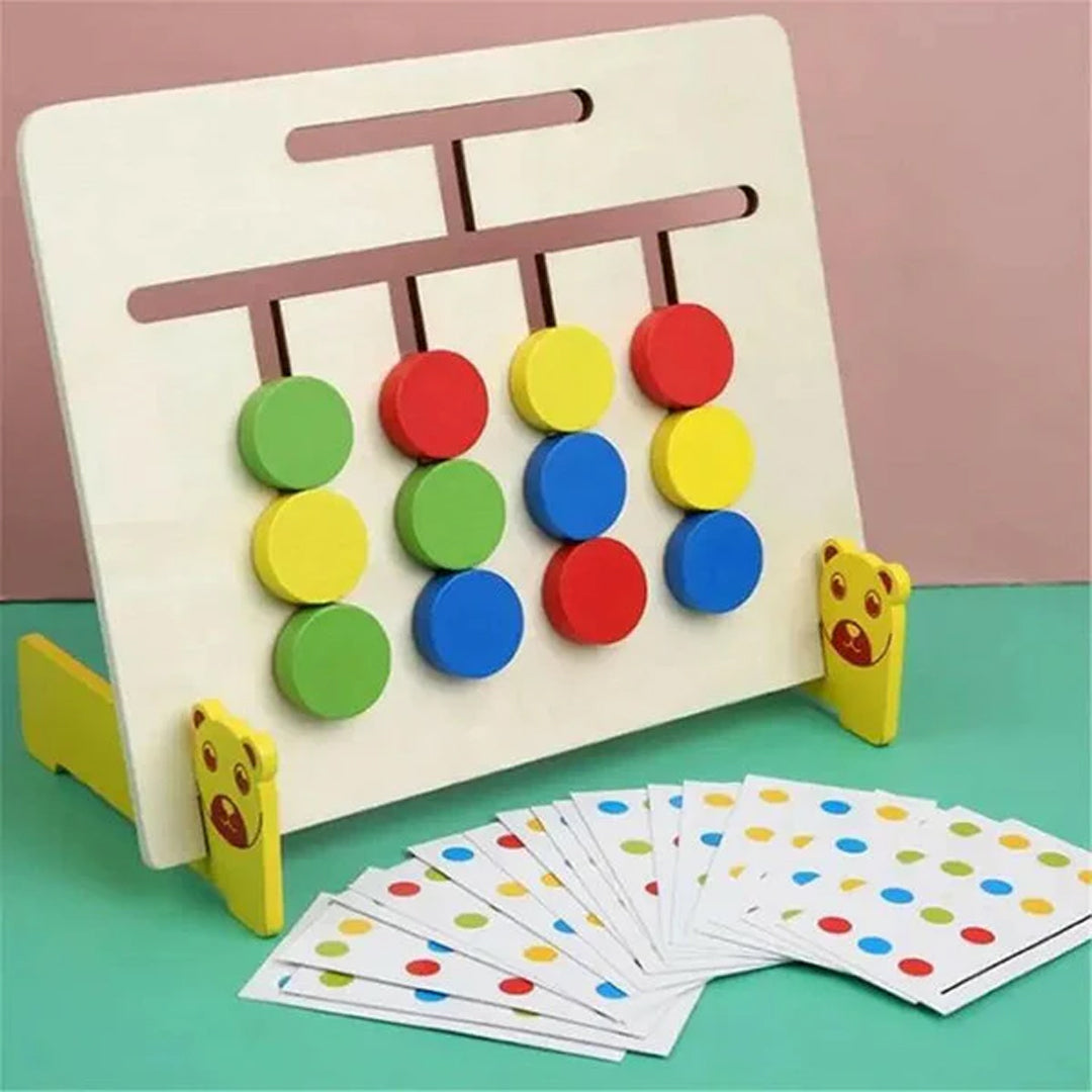 Four Colour Animal Logic Educational Wooden Game