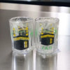 Crystal Zam Zam Glass Pack of 6 Gift for Umrah