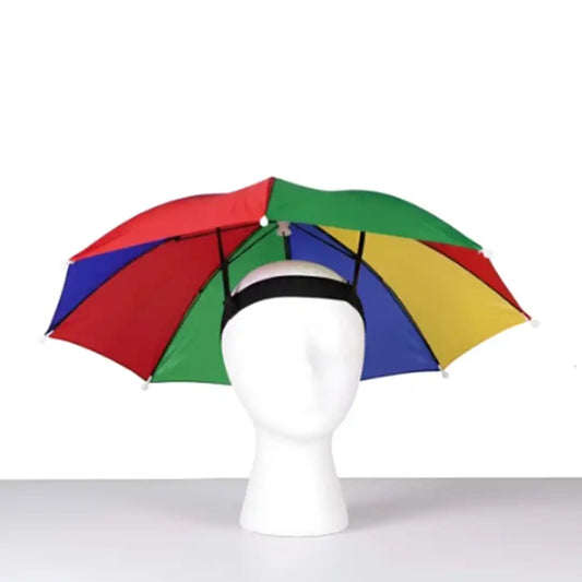 Head Umbrella for Adults & Kids Hands-Free Adjustable Sun & Rain Protection