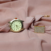 Hijab Watch  Bracelet Matching Set  Beige